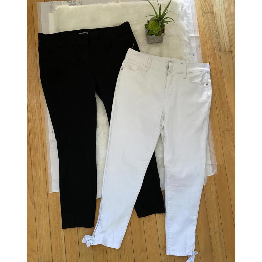 Black and White Skinny Leg Jeans for Women Bundle
